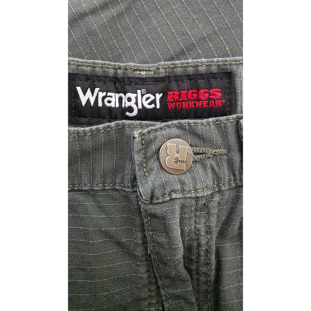 Wrangler RIGGS Workwear Men's 32x32 Ripstop Ranger Pants Olive Green - Picture 4 of 8